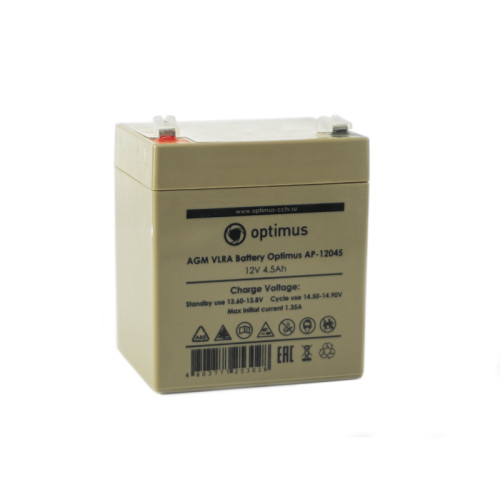 Аккумулятор 12В/4,5Аh OPTIMUS AP-12045