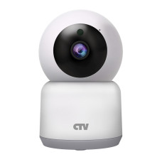 IP камера внутр. купол. CTV-HomeCam Wi-Fi Поворотная Wi-Fi  2М, День/Ночь, ИК до 5 м., аудио, SD-кар