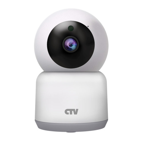 IP камера внутр. купол. CTV-HomeCam Wi-Fi Поворотная Wi-Fi  2М, День/Ночь, ИК до 5 м., аудио, SD-кар