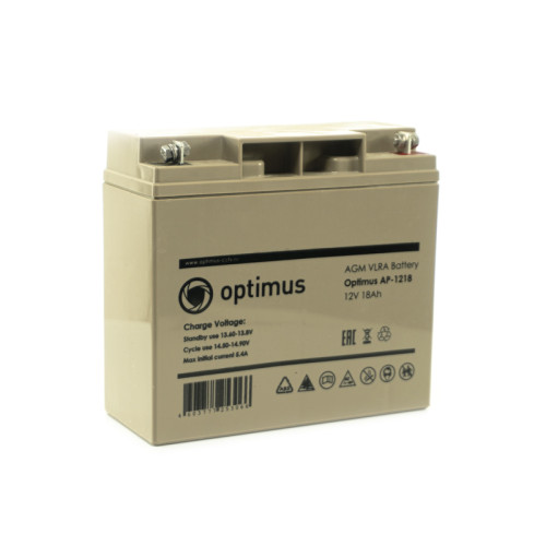Аккумулятор 12В/18Аh OPTIMUS AP-1218