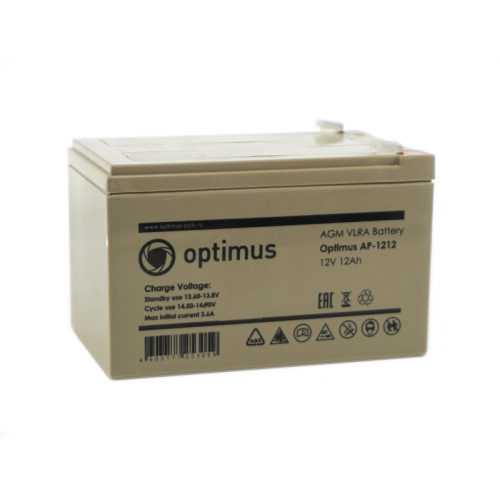 Аккумулятор 12В/12Аh OPTIMUS AP-1212