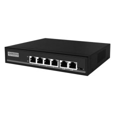 PoE Коммутатор Osnovo SW-20600/A(80W)  6 портовый (4 PoE + 2 Lan) со встроенным блоком питания
