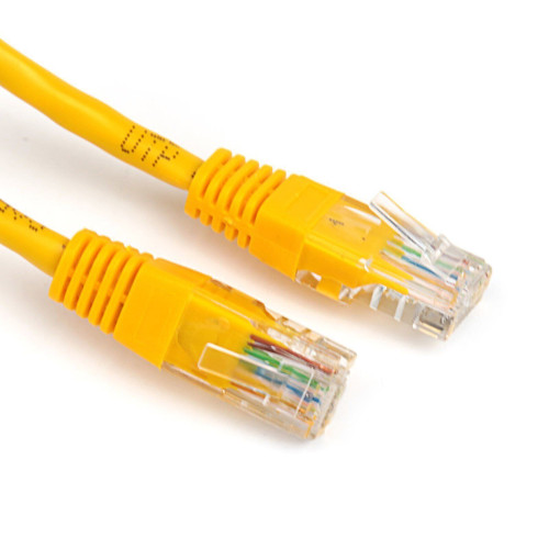Патч-корд RIPO UTP Cat 5E, RJ45, желтый 1м