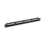 Патч-панель 19", 1U, 24 порта, Cat. 5E