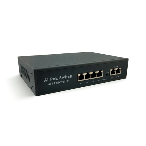 PoE Коммутатор EL S-6/4PA_V.2 4 порта 100 Мбит/с RJ-45 100 Мбит/с с поддержкой Smart-PoE
