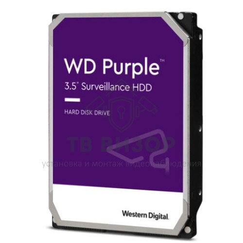 Жесткий диск WD Purple 1Tb [WD10EJRX] 5400 об/мин, SATA III, 6 Гбит/с, кэш память - 64 МБ
