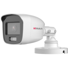 Уличная цв. камера HiWatch DS-T200L(B) (2,8мм) 2Мп HD-TVI, микрофон, с технологией ColorVu