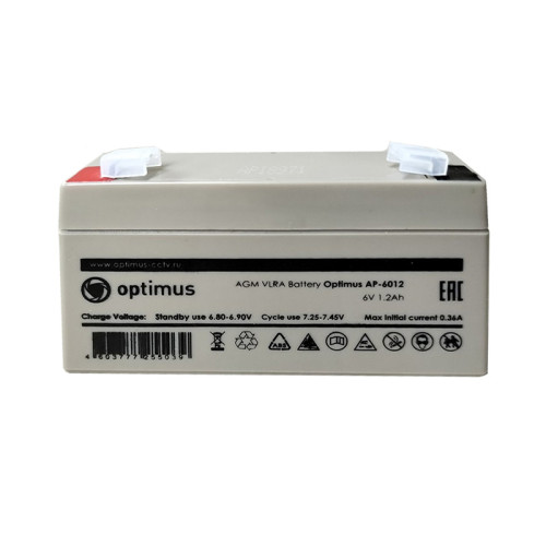 Аккумулятор 6В/1,2Аh OPTIMUS AP-6012