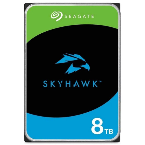 Жесткий диск Seagate SkyHawk 8Tb (ST8000VX010) 5400 об/мин, SATA III, 6 Гбит/с, кэш память - 256 МБ