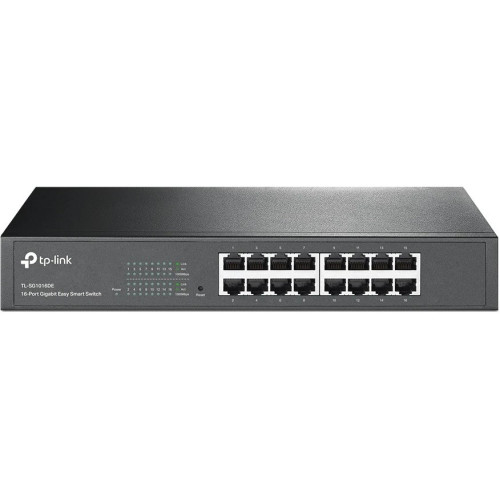 Коммутатор TP-LINK TL-SG1016DE управляемый 1000 Мбит/сек, 100 Мбит/сек, 16 port, таблица МАС 8000