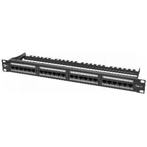 Патч-панель 19", 1U, неэкранированная SNR, Cat. 5E, 24 порта SNR-UD-1U24-5E-H